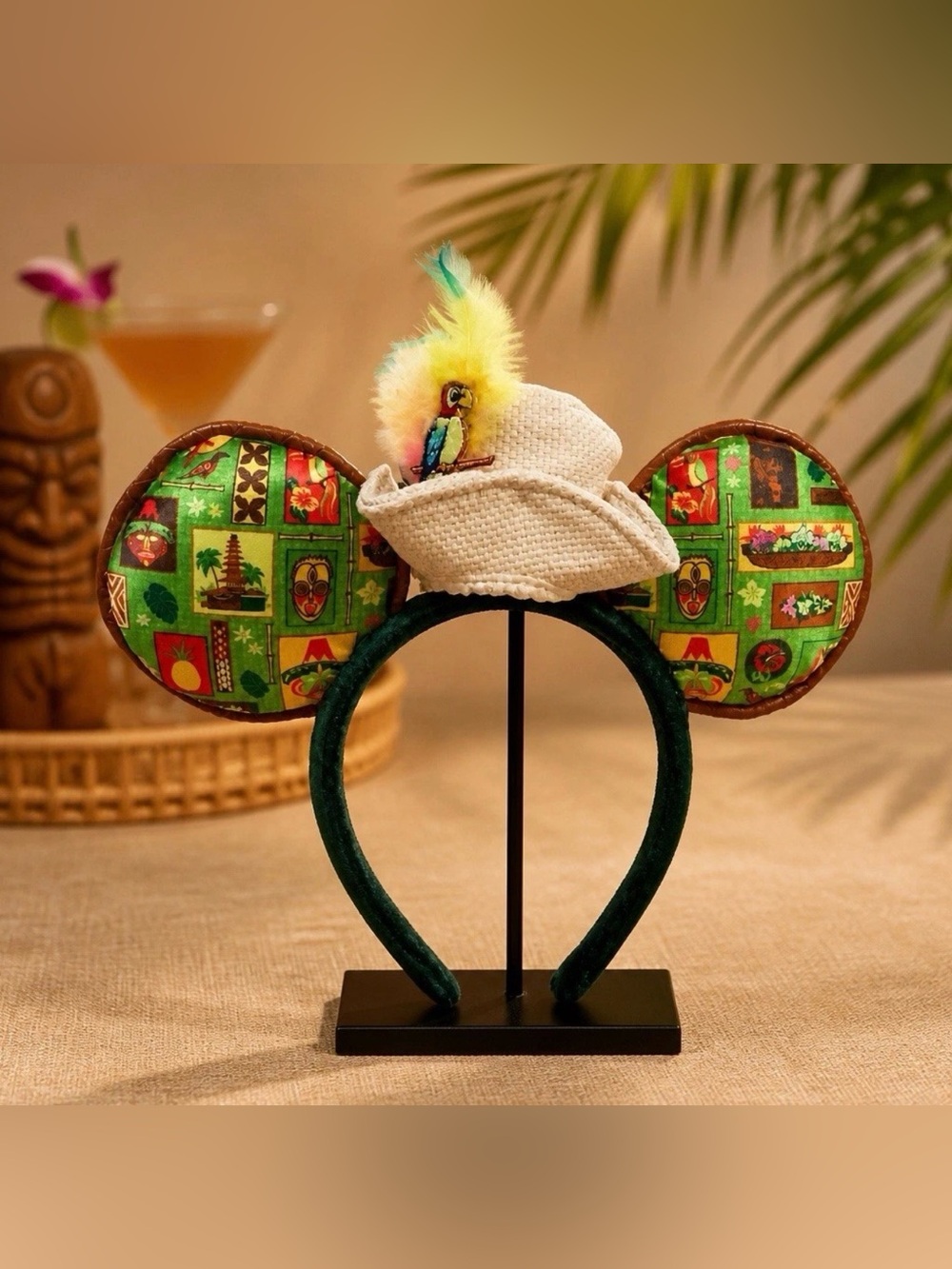 Disney World Enchanted Tiki Room 50th Anniversary Mouse Ears Headband